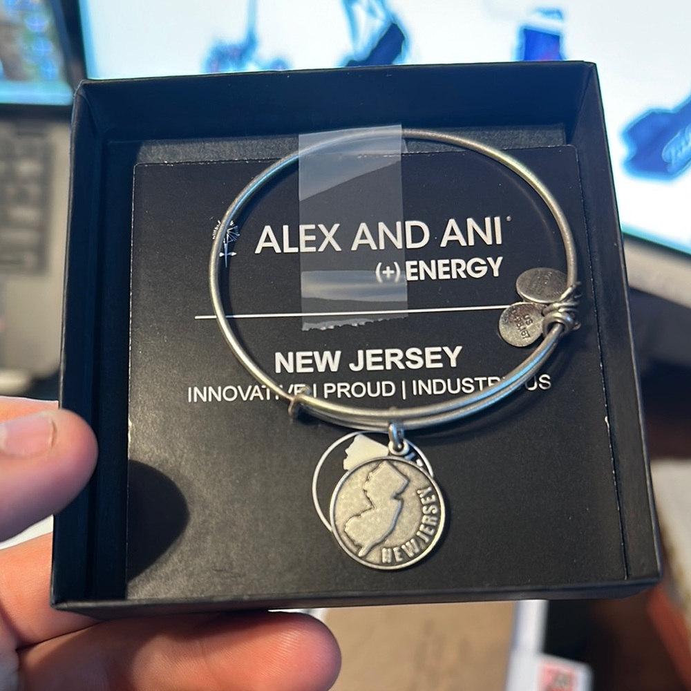 Alex and Ani Silver New Jersey Bangle